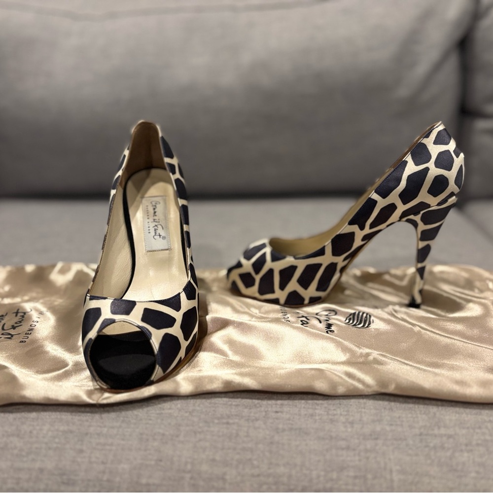 For Sale: Comme il Faut platform dance shoes - Giraffe (EUR 37/US 7, like new)